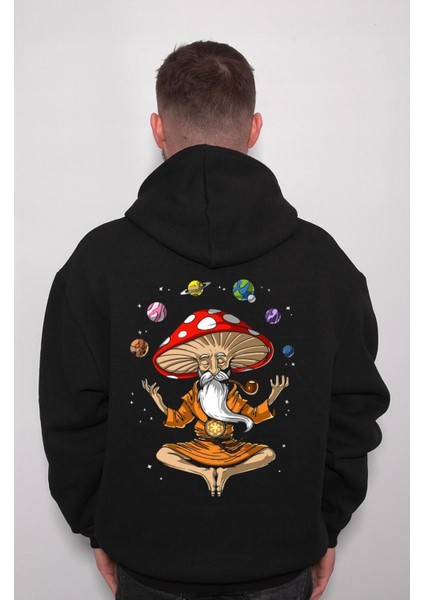 Magic Mushroom Buddha Yoga Aum Oum Çakra Sweatshirt Kapüşonlu Hoodie fiyatları