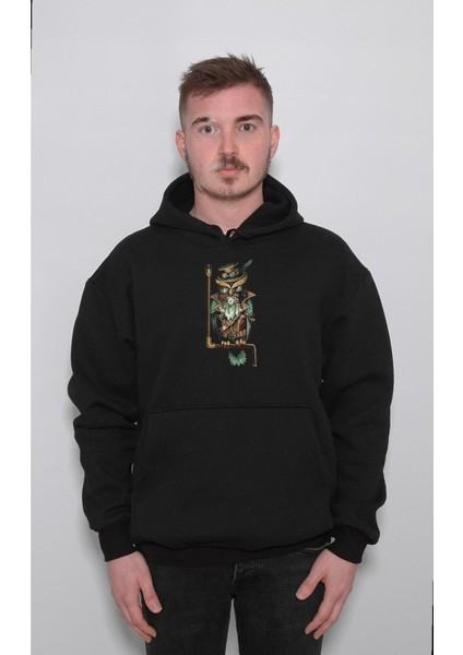 Baykuş Owl Gece Kuşu Retro Sahhaf Vintage Sweatshirt Kapüşonlu Hoodie