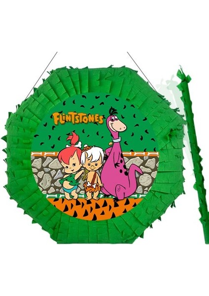 Taş Devri Çakıltaş/bambam Pinyata 42 cm + Sopası