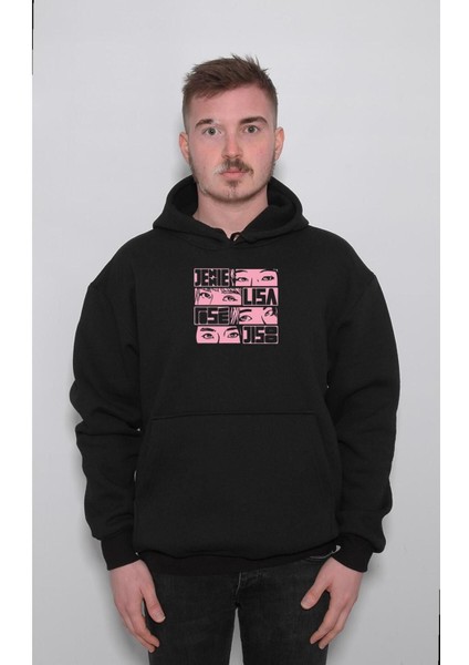 Black Pink Güney Kore K-Pop Sweatshirt Kapüşonlu Hoodie fırsatları