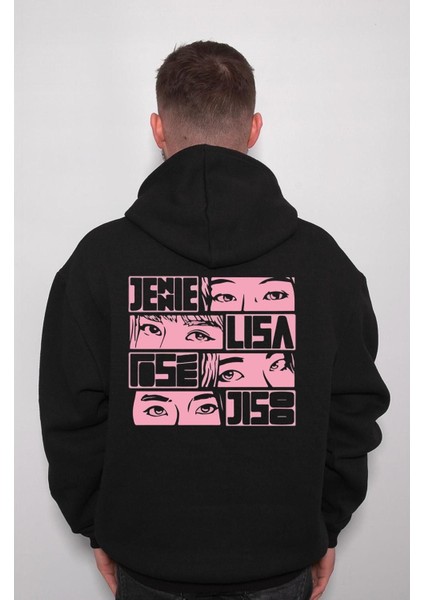 Black Pink Güney Kore K-Pop Sweatshirt Kapüşonlu Hoodie indirimleri