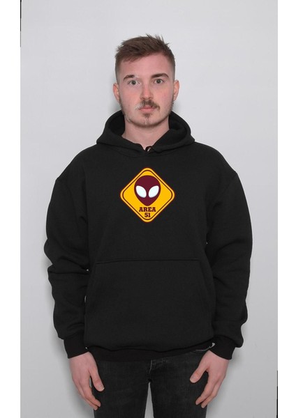Area Meydan Uzaylı Cosmos Girilmez Sweatshirt Kapüşonlu Hoodie