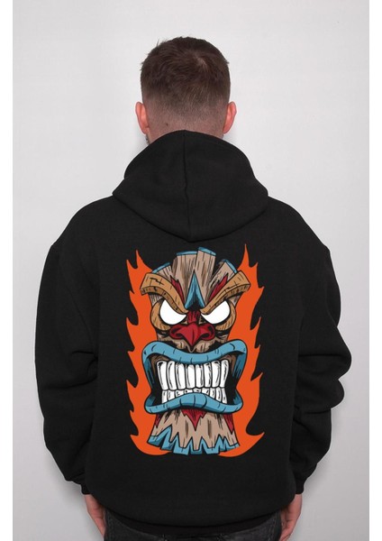 Totem Kızılderili Alev Sweatshirt Kapüşonlu Hoodie fiyatları