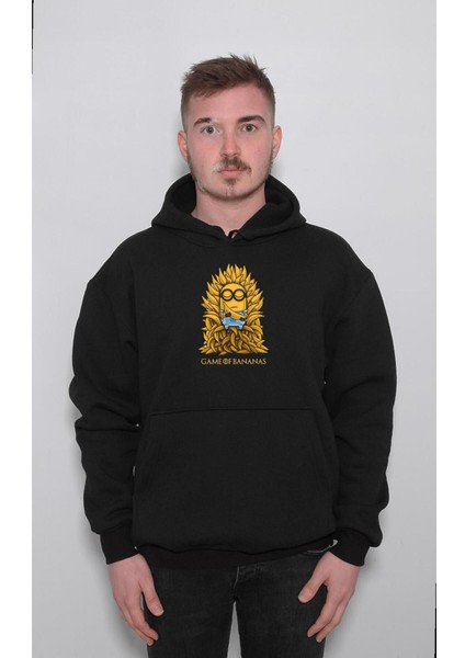 Game Of Bananas Muz Oyunları Minions Sweatshirt Kapüşonlu Hoodie