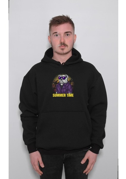 Summer Time Dog Pitbull Paradise Sweatshirt Kapüşonlu Hoodie