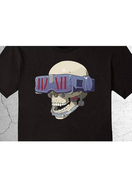 Vr Glasses Kuru Kafa Skull Tişört Çocuk T-Shirt fiyatları
