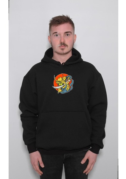 Savaşçı Warior Japan Japanese Sweatshirt Kapüşonlu Hoodie