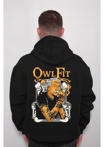 Owl Fit Albert Einstein Thug Gang Sweatshirt Kapüşonlu Hoodie fiyatları