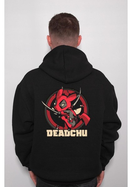 Dead Pool Pikachu Deadchu Sweatshirt Kapüşonlu Hoodie fiyatları