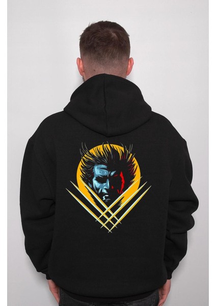 The Wolverine Jackman Kahraman Marvel Sweatshirt Kapüşonlu Hoodie