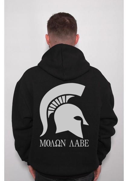 Moaon Aabe 300 Spartalı Kask Savaşçı Sweatshirt Kapüşonlu Hoodie fiyatları