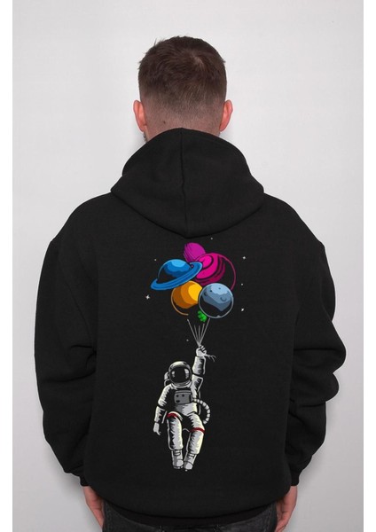 Astronot Gezegenler Space Balon Cosmos Sweatshirt Kapüşonlu Hoodie fiyatları