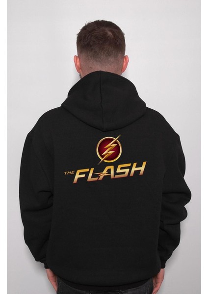 The Flash Logo Run Away Sweatshirt Kapüşonlu Hoodie fiyatları