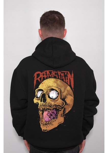 Ramstain Remsten Skull Kuru Kafa Music Sweatshirt Kapüşonlu Hoodie indirimleri