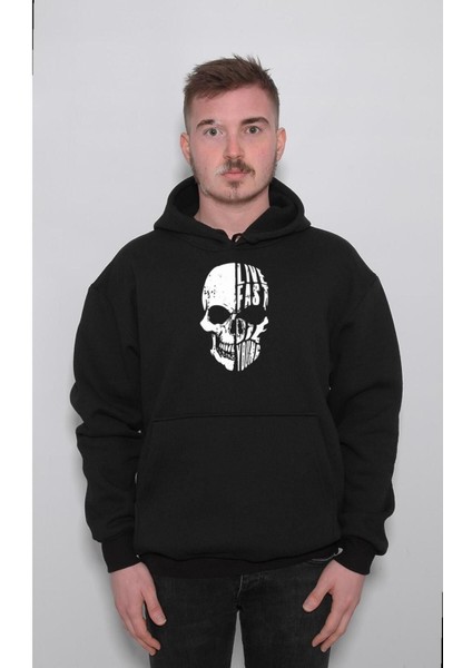 Live Fast Die Young Hızlı Yaşa Erken Öl Sweatshirt Kapüşonlu Hoodie