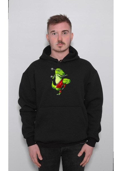 Muay Thai T-Rex Dövüş Box Kick Box Sweatshirt Kapüşonlu Hoodie