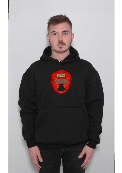 Box Boxing Kask Ring Muay Thai Sweatshirt Kapüşonlu Hoodie