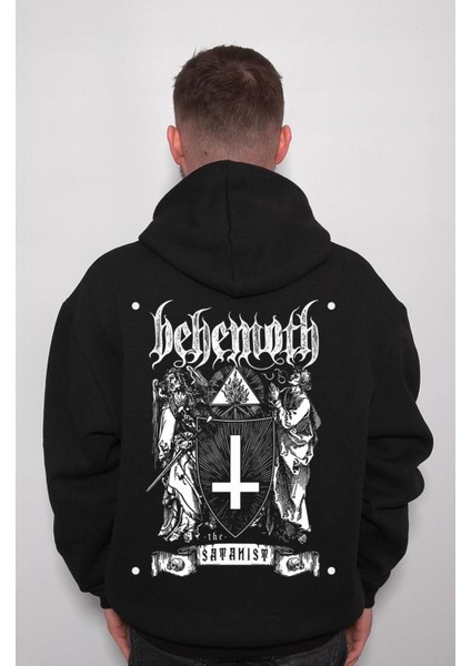 Behemoth Satanist Haç Koç Kafası Sweatshirt Kapüşonlu Hoodie fiyatları