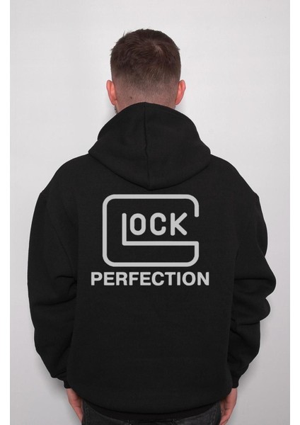 Glock Lock Perfection Logo Sweatshirt Kapüşonlu Hoodie