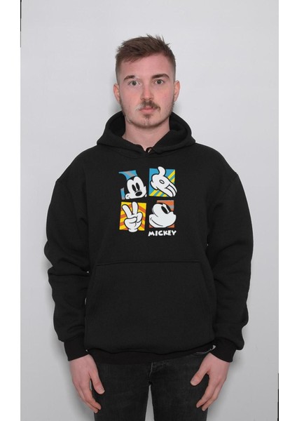 Mickey Mouse Çizgi Dizi Minnie Mouse Sweatshirt Kapüşonlu Hoodie
