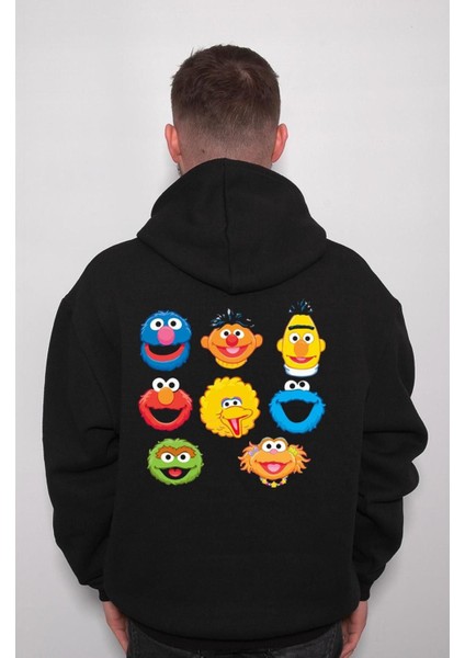 Susam Sokağı Cookie Kurabiye Canavarları Sweatshirt Kapüşonlu Hoodie fiyatları