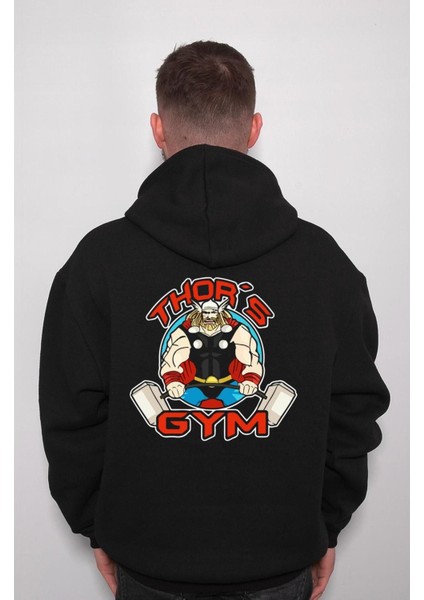Thor Gym Fitness Bodybuilding Spor Sweatshirt Kapüşonlu Hoodie fiyatları