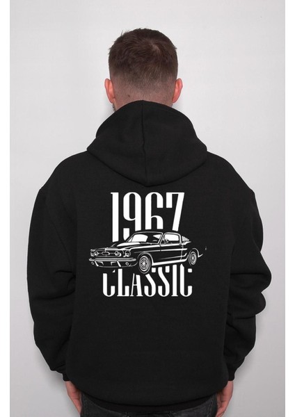 Ford Mustang 1967 Classic Car Klasik Araba Sweatshirt Kapüşonlu Hoodie fiyatları