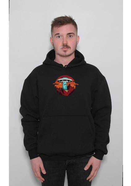 Uzay Space Uzaylı Ufo Sweatshirt Kapüşonlu Hoodie