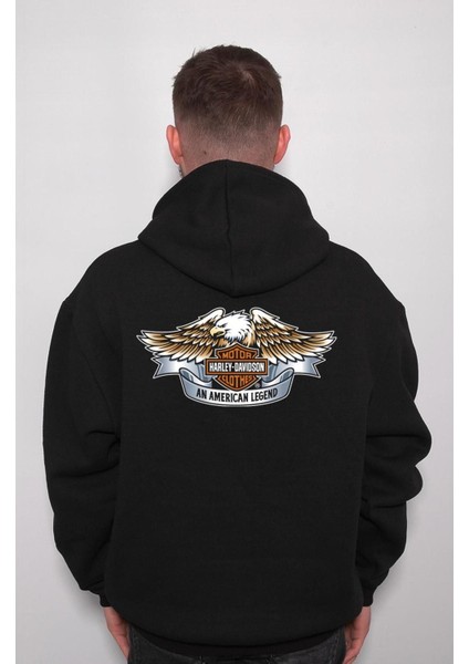 Harley Davidson Motorcycle Orange Bar Sweatshirt Kapüşonlu Hoodie fiyatları