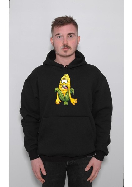 Mısır Yorgun Popcorn Solgun Sweatshirt Kapüşonlu Hoodie