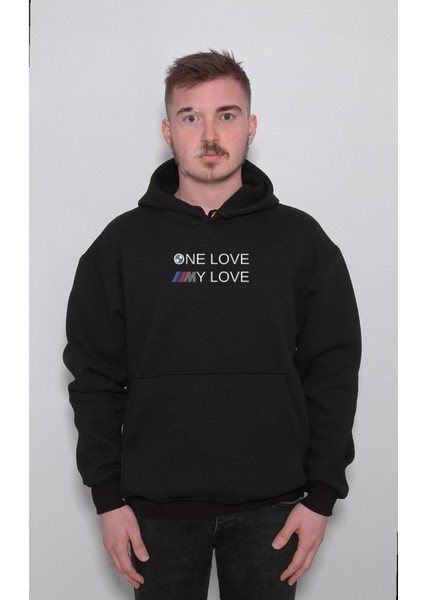 One Love My Love Bmw Aşkı Mpower Drift Sweatshirt Kapüşonlu Hoodie
