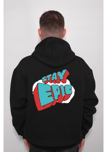 Stay Epic Destansı Kal Logo Sweatshirt Kapüşonlu Hoodie fiyatları