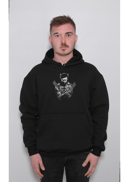 The Wolverine Jackman Kahraman Marvel Sweatshirt Kapüşonlu Hoodie