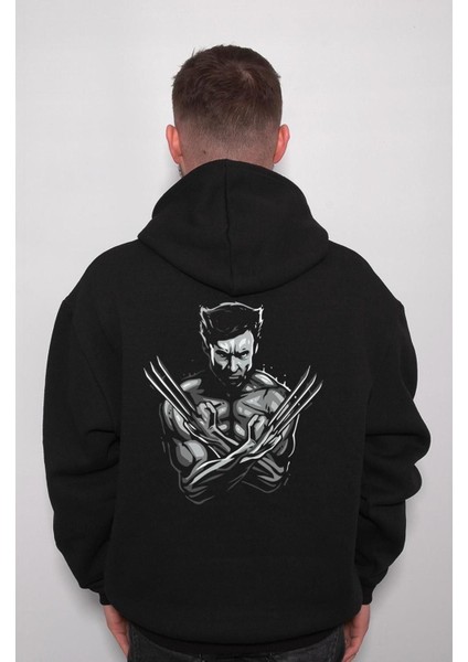 The Wolverine Jackman Kahraman Marvel Sweatshirt Kapüşonlu Hoodie