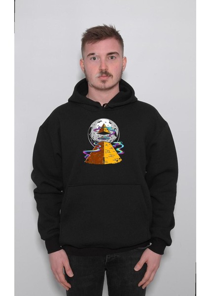 Mısır Piramit Uzay Gemisi Cosmos Space Egypt Sweatshirt Kapüşonlu Hoodie