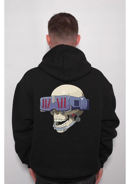 Vr Glasses Kuru Kafa Skull Sweatshirt Kapüşonlu Hoodie fiyatları