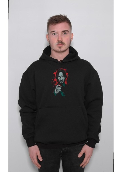 John Wick Pencil Katil Die Keanu Reeves Sweatshirt Kapüşonlu Hoodie