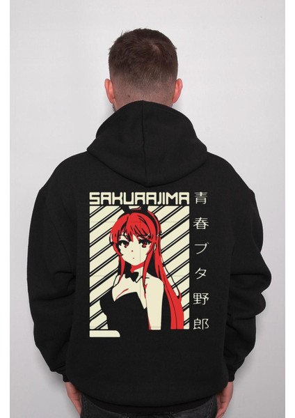 Mai Sakurajima Seishun Buta Yarou Anime Girl Sweatshirt Kapüşonlu Hoodie fiyatları
