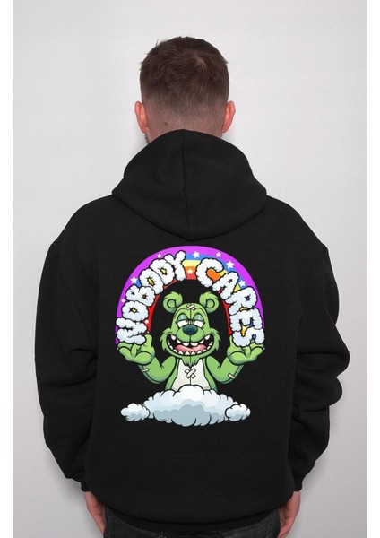 Nobody Cares Umursamaz Animal Sweatshirt Kapüşonlu Hoodie fiyatları