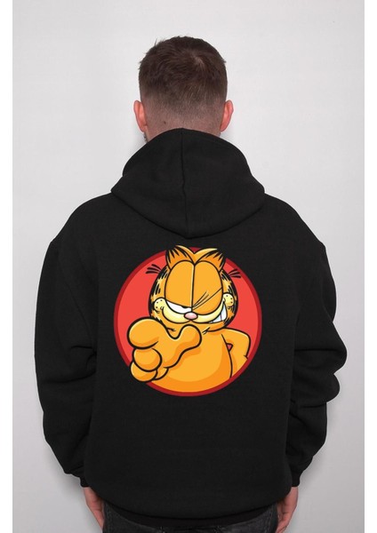 Garfield Cat Kedi Çizgi Film Sweatshirt Kapüşonlu Hoodie fiyatları
