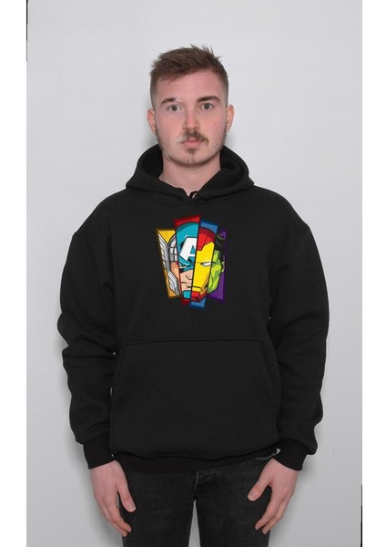 Marvel Süper Kahramanlar Sweatshirt Kapüşonlu Hoodie