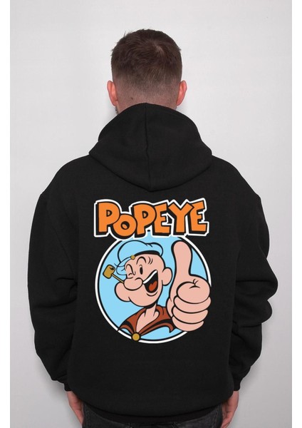 Popoye Temel Reis Ispanak Güç Safinaz Sweatshirt Kapüşonlu Hoodie fiyatları
