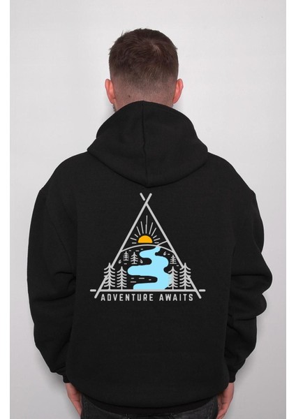 Adventure Awaits Kamp Çadır Doğa Sweatshirt Kapüşonlu Hoodie fiyatları