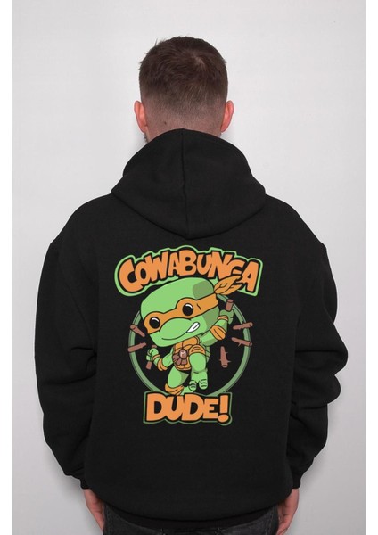 Cowabunge Dude Kaplumbağa Warior Savaşçı Sweatshirt Kapüşonlu Hoodie fiyatları
