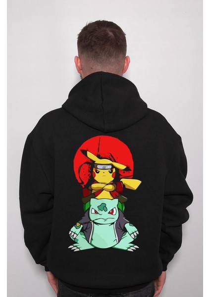 Naruto Pikachu Balbazar Bulbasaur Anime Ninja Japanese Sweatshirt Kapüşonlu Hoodie fiyatları