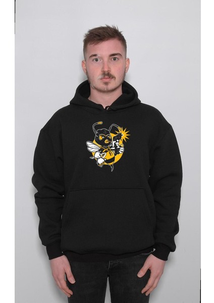 Arı Gang Bomb Wasp Savaşçı Arı Sweatshirt Kapüşonlu Hoodie