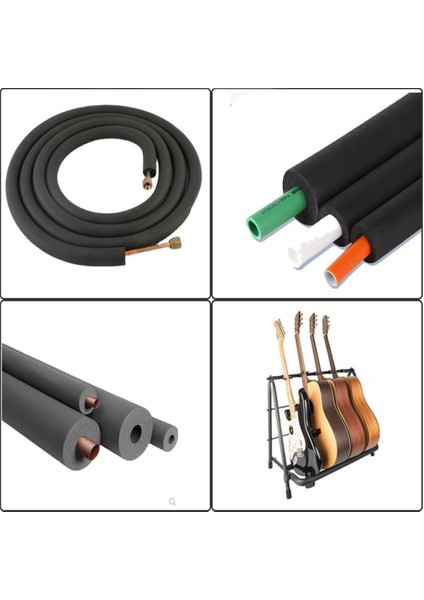 Boru Izolasyon Malzemesi 3/4" 28mm İç Çap, 13MM Et Kalınlık, 2mt Kauçuk Boru Izolasyon