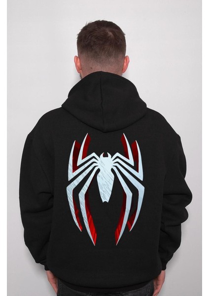 Spiderman Örümcek Adam Logo Sweatshirt Kapüşonlu Hoodie fiyatları