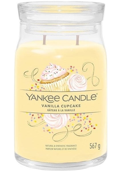 1629969E Büyük Mum Vanilla Cupcake