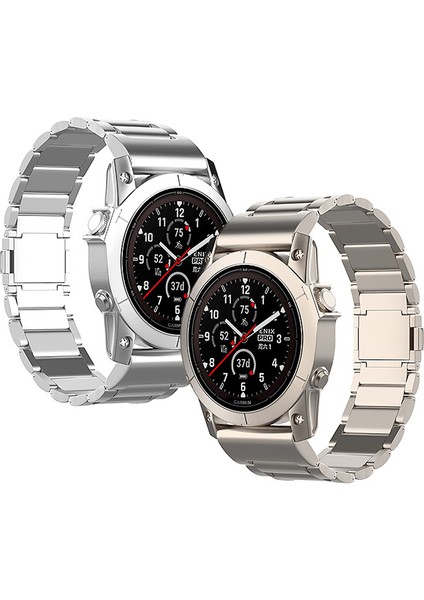Garmin Fenix 7 / Forerunner 965/955/945/935 Watch Band 22MM Manyetik Toka Metal Titanyum Alaşımlı Kayış - Gri (Yurt Dışından)